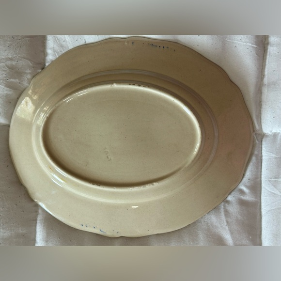 Majolica Italian Vintage Nove Rose faience Plate hand painted Italy floral - Picture 2 of 4